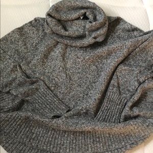 Leo & Nicole Gray Cowl Neck Sweater